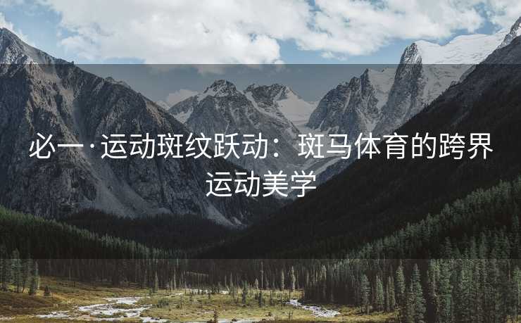 必一·运动斑纹跃动：斑马体育的跨界运动美学